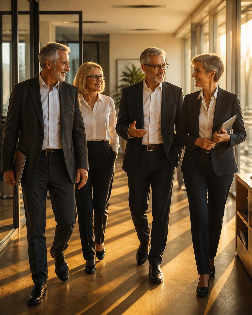 Beratungsteam von Crew of Experts in einem modernen Büro